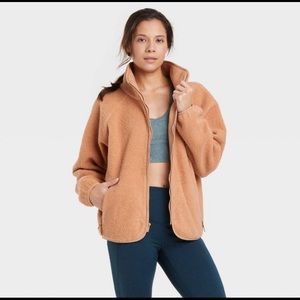 All in Motion sherpa cropped jacket